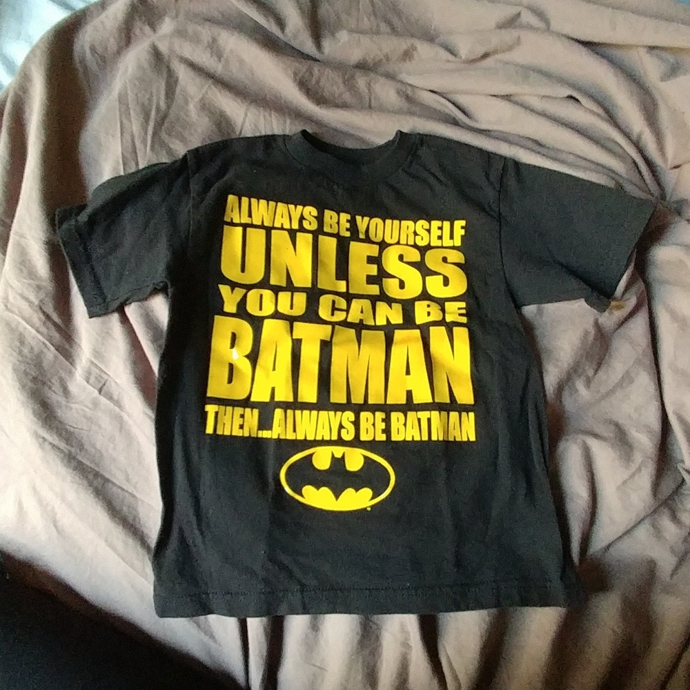 Little Boy's Batman Tee And Hat